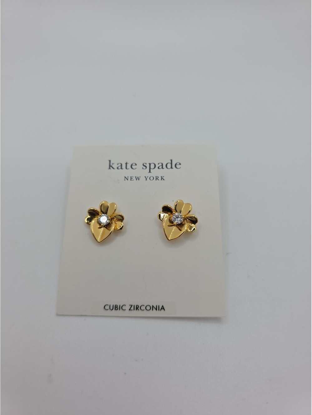 Kate Spade New York Gold Tone Precious Pansy Stud Gold